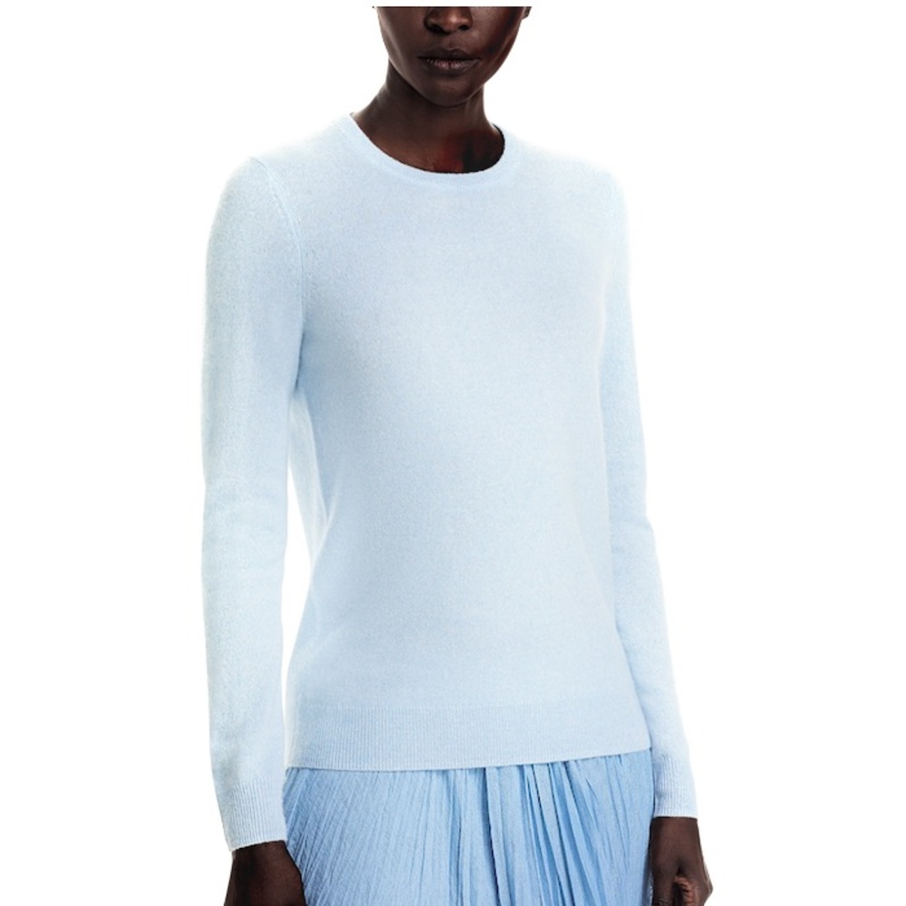 C BY BLOOMINGDALES Cashmere Sweater in “Sky Blue” (Light Blue/Bluish Grey)
